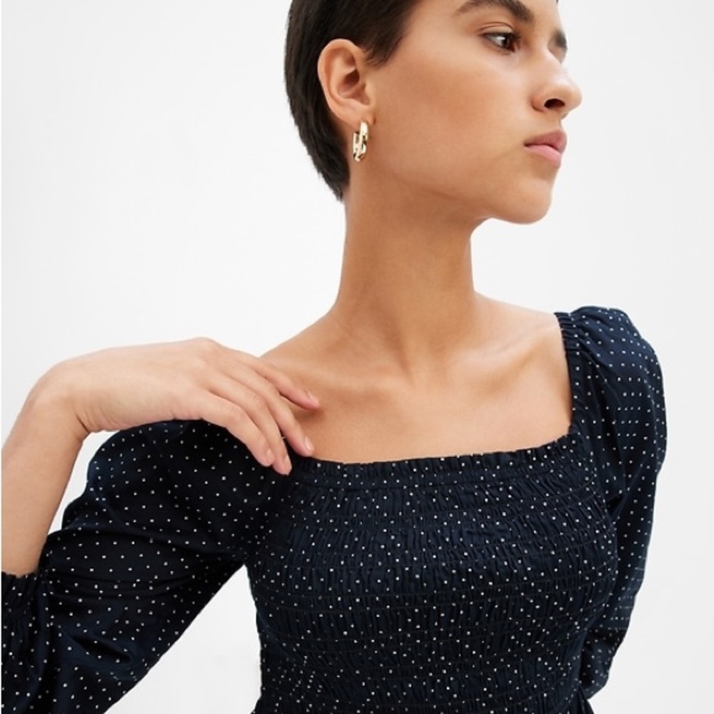 GAP black Polka Dot Women's Top